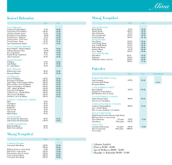 Kişisel Bakımlar Masaj Terapileri Masaj Terapileri Paketler