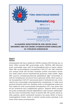 00 yeni.indd - T&uuml;rk Hematoloji Derneği