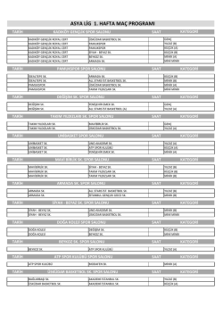 asya lig haftalık programı g&ouml;r&uuml;nt&uuml;le