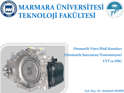 OTOMATIK VITES KUTUSU_CVT ve DSG