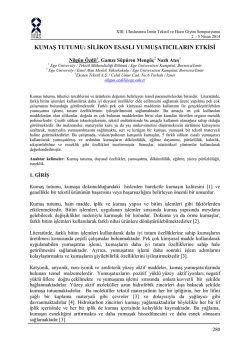 KUMAŞ TUTUMU: SİLİKON ESASLI YUMUŞATICILARIN ETKİSİ