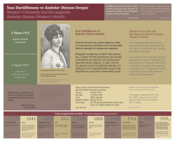 İnas Dar&uuml;lf&uuml;nunu / Kadın &Uuml;niversitesi 1914 &ndash; 1919