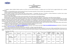 &ccedil;al malm&uuml;d&uuml;rl&uuml;ğ&uuml;nden taşınır mal satış ihalesi