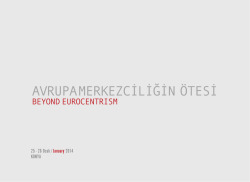 İlmi Et&uuml;dler Derneği - avrupamerkezciliğin &ouml;tesi &ccedil;alıştayı