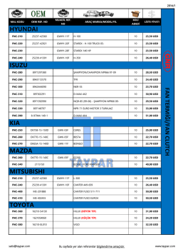 kıa toyota fan term iğ i/fan clutch hyundaı ısuzu mazda mıtsubıshı
