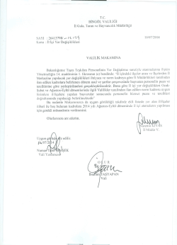 İL_İCİ - Bing&ouml;l İl Gıda Tarım ve Hayvancılık M&uuml;d&uuml;rl&uuml;ğ&uuml;