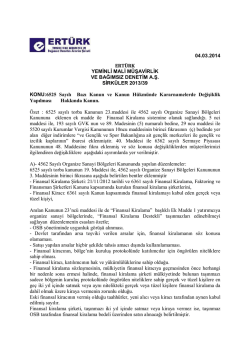39-6525 sayılı bazı kanun ve kanun h&uuml;km&uuml;nde kararnamelerde
