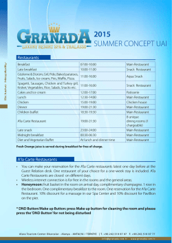 2015 SUMMER CONCEPT UAI
