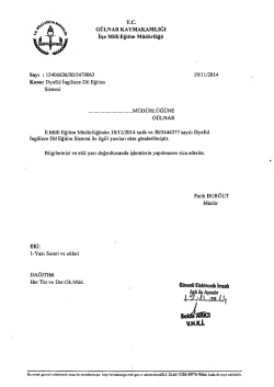 SeldaflKTCI V.H.Kİ - Gülnar İlçe Milli Eğitim Müdürlüğü