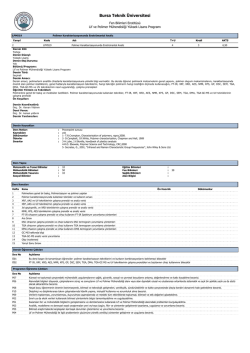 LPM519 - Bursa Teknik &Uuml;niversitesi