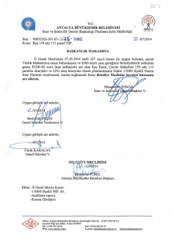 kc7% T.C. ANTALYA B&Uuml;Y&Uuml;KSEHİR BELEDİYESİ imar ve Şehircilik