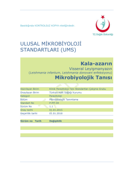 Kala azar - T&uuml;rkiye Halk Sağlığı Kurumu