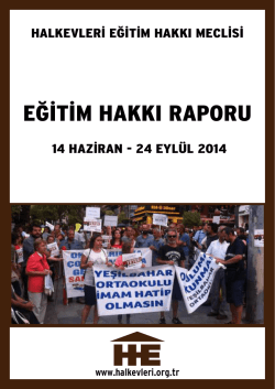 14 Haziran - 24 Eylul 2014