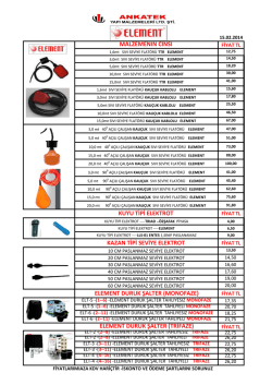ELEMENT MALZ FLT &Ccedil;EKVALF VS