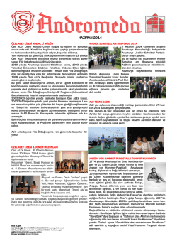 Andromeda Haziran 2014 sayısı (pdf)