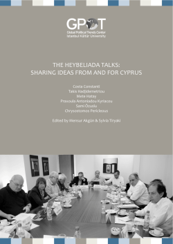 The Heybeliada Talks: Sharing Ideas from and for Cyprus Costa