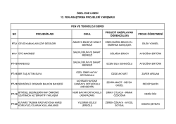 Fen ve Teknoloji - &Ouml;zel Ege Lisesi