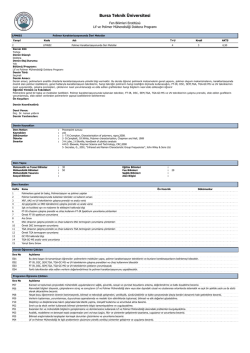 LPM602 - Bursa Teknik &Uuml;niversitesi