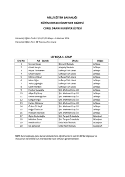 İsim Listesi ve Tarihleri