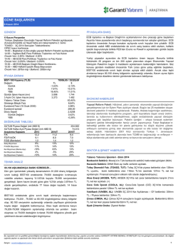 araştırma - Garanti Yatırım