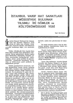 TANEUL &yen;AMF HAT TILSIMU W G&Ouml;MLEK I