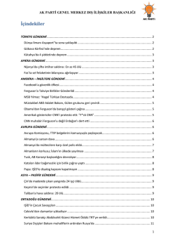 İ&ccedil;indekiler