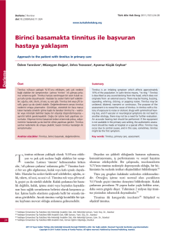 PDF İndir - T&uuml;rkiye Aile Hekimliği Dergisi