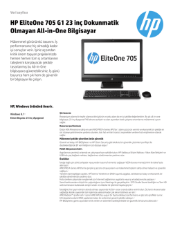 HP EliteOne 705 G1 23 in&ccedil; Dokunmatik Olmayan