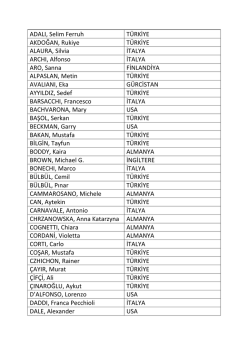 ADALI, Selim Ferruh T&Uuml;RKİYE AKDOĞAN, Rukiye T&Uuml;RKİYE