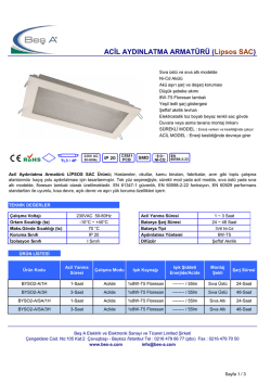 ACİL AYDINLATMA ARMAT&Uuml;R&Uuml; (Lipsos SAC)