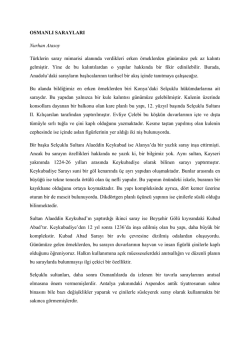 Osmanlı Sarayları i&ccedil;in TIKLAYINIZ&hellip;