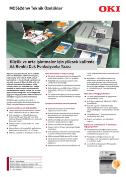 Ürün Broşürü - Kiralık Yazıcı ve Fotokopi