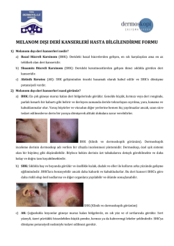 Melanom Dışı Deri Kanserleri