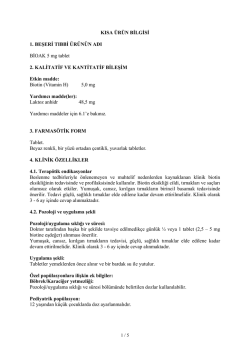 Kısa &Uuml;r&uuml;n Bilgisi (K&Uuml;B)