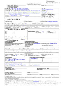 KARAYAKA BEL. GE&Ccedil;İCİ İŞ&Ccedil;İ TALEBİ