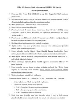 Laboratuvar Kuralları