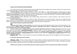 ONDOKUZ MAYIS &Uuml;NİVERSİTESİ REKT&Ouml;RL&Uuml;Ğ&Uuml;NDEN