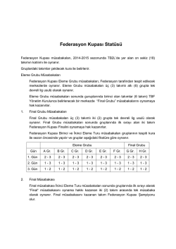 Federasyon Kupası Stat&uuml;s&uuml;