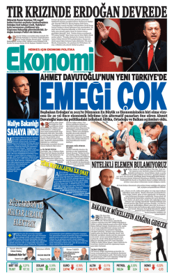 26 ağustos 2014 - Ekonomi Gazetesi
