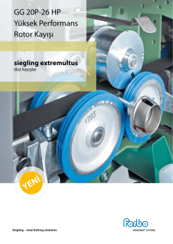 GG 20P-26 HP Y&uuml;ksek Performans Rotor Kayışı