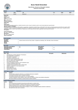 MCH207 - Bursa Teknik Üniversitesi
