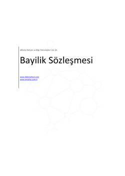 Bayilik S&ouml;zleşmesi