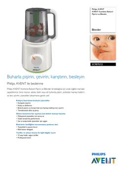SCF870/22 Philips AVENT Kombine Buharlı Pişirici ve Blender