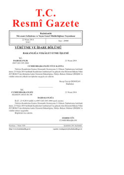 T.C. Resm&icirc; Gazete