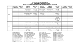 2013 - 2014 eğitim &ouml;ğretim yılı sd&uuml;. eğirdir meslek y&uuml;ksekokulu