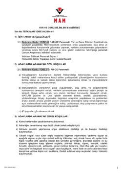 İŞİN TANIMI VE ÖZELLİKLERİ İÇİN tıklayınız