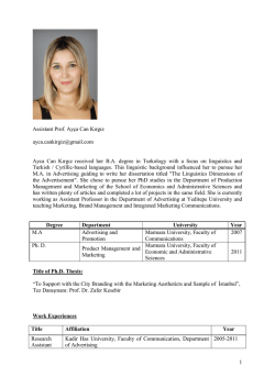 Ayca Can Kırgız - international journal of communication and health