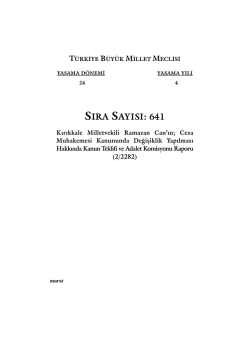 641 - T&uuml;rkiye B&uuml;y&uuml;k Millet Meclisi