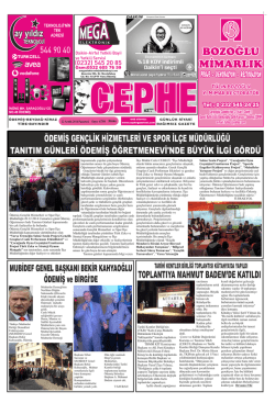 22.12.2014 Tarihli Cephe Gazetesi
