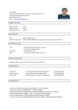 Adem &Ouml;zer Adres: Mevlana Mahallesi, 911 sokak Komşum sitesi no